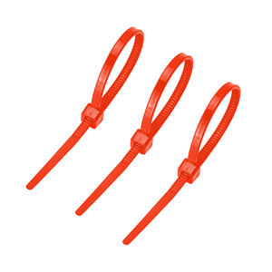 Bridas de Nylon Reutilizables de Calidad Excelente, Color Naranja, 2.5mm X 100mm, KSS, Alta Resistencia, Uso Industrial, Certificadas - Product Image 1