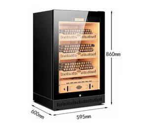 Gabinete de cigarros con revestimiento de madera de cedro, temperatura constante y humedad, eliminación de amoníaco lujoso de 135L - Product Image 4