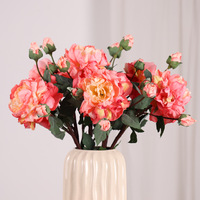Fleur artificielle Yida de haute qualité en soie, pivoine à bord frisé vintage, pour mariage français, décoration de maison, hôtel, centre de table, vente en gros