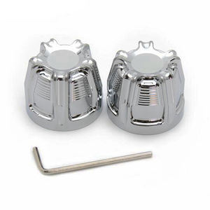 Accessoires de moto en aluminium essieu avant cache écrou boulon Kit pour Harley Touring Softail Dyna VRSC Sportster XL 1200 883 - Product Image 3