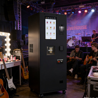 Distributeur automatique intelligent GS Combo 4G WiFi personnalisé pour cocktails/vins/sodas/eaux gazeuses/bouteilles/bière en verre, avec reconnaissance d'âge pour boissons glacées, alcoolisées et jus