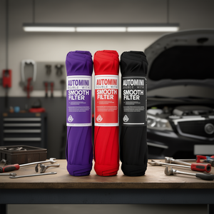 Filtro dell'aria doppio Automini con filtro liscio per sistemi motore auto - Product Image 2