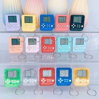 Porte-clés puzzle en plastique classique nostalgique pour mini console de jeu portable, cadeau créatif, vente en gros