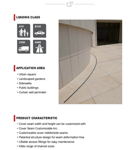 Canal de gouttière de drainage de <span class=keywords><strong>fente</strong></span> de grille de route d'acier inoxydable - Product Image 6