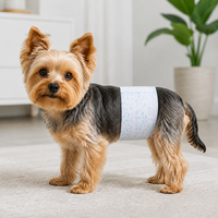 Bandes absorbantes jetables pour chiens mâles, direct usine, avec SAP, doublure douce, barrière anti-fuites pour l'entraînement à la propreté à domicile