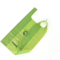 Sacs en plastique recyclé robustes pour t-shirts, vente en gros directe usine, avec logo personnalisé, sacs de courses solides type gilet