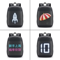Mochila LED Inteligente Portátil, Programable, Full HD, Resistente al Agua IP54, Multifuncional, para Viajes de Negocios, con Brillo de 1000cd