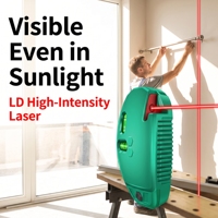 Niveau laser infrarouge rouge/vert à angle droit de 90 degrés, alimenté par batterie rechargeable, outil de marquage pour la rénovation, style souris, pour lignes au sol