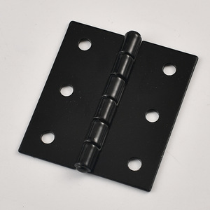 Furniture Hinge 51x46mm Black Painted Iron Surface <b>Mount</b> Durable Wooden Box Accessory - Product Image 2