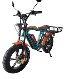 Cargo fat bike elétrico 1000w 22 ah 48v 55 km/h, suspensão completa, óleo de freio, entrega rápida, bicicleta elétrica, carga elétrica, bicicleta