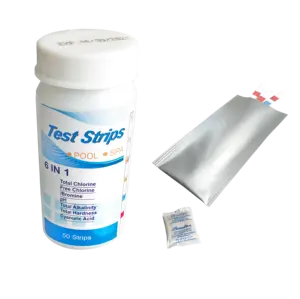 6 In 1 Water Test Strips 100 Counts For Swimming Pool Hot Tub Spring Testing