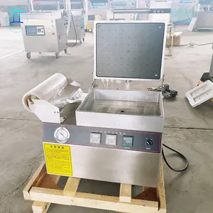 Semi Automatic Modified Gas Atmosphere Map Tray Sealer Vacuum Machine For Vegetables Meat Nap Packaging machine