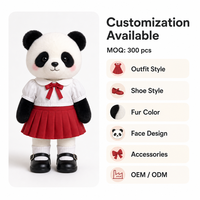 Peluche Koala debout de 40 cm avec tenue et chaussures personnalisables, rembourrage en coton PP, jouet en peluche personnalisé OEM/ODM pour la vente en gros