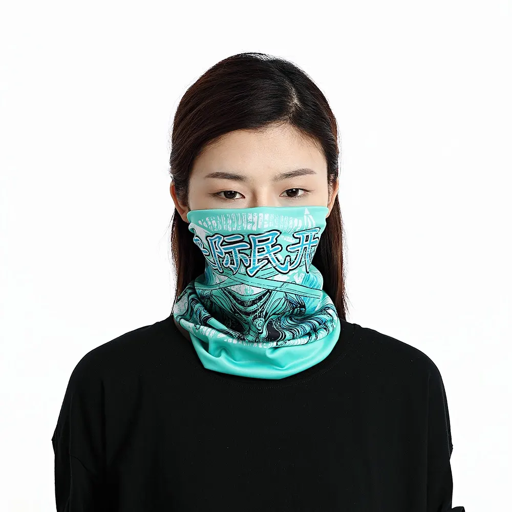 Foulard magique Multifonctionnel Menthe vert Bandana de Bouclier de Visage