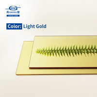 Plaque de miroir acrylique de 0,8 mm d'épaisseur avec support auto-adhésif, vente en gros, 1220x2440 mm, panneau de miroir en plastique incassable