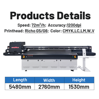Impresora UV Híbrida Digital de 3.2m, Impresión de Inyección de Tinta Industrial de Gran Formato y Alta Velocidad, Impresora UV Rollo a Rollo
