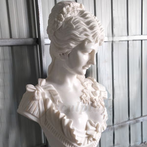 Marbre Marbre <span class=keywords><strong>Femme</strong></span> Tête Sculpture Pierre <span class=keywords><strong>Buste</strong></span> Statue Sculpture Marbre Romain <span class=keywords><strong>Buste</strong></span> Fabricants - Product Image 5