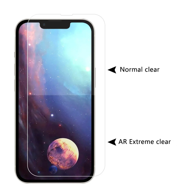 Clear Anti Scratch Enhance Transparency AR Anti Reflective Screen Protector for Iphone