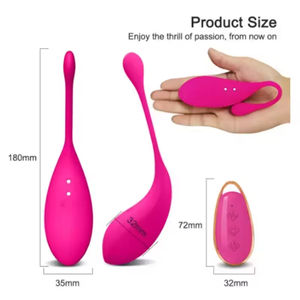 Vibrador al por mayor de silicona recargable, impermeable, con 10 frecuencias, para masturbación femenina y ejercicios de Kegel, con control remoto. - Product Image 6
