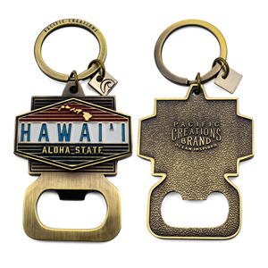 Оптовая Продажа Персонализированные креативные индивидуальные металлические гравированные подарочные брелки для пива открывалка для бутылок - Product Image 2