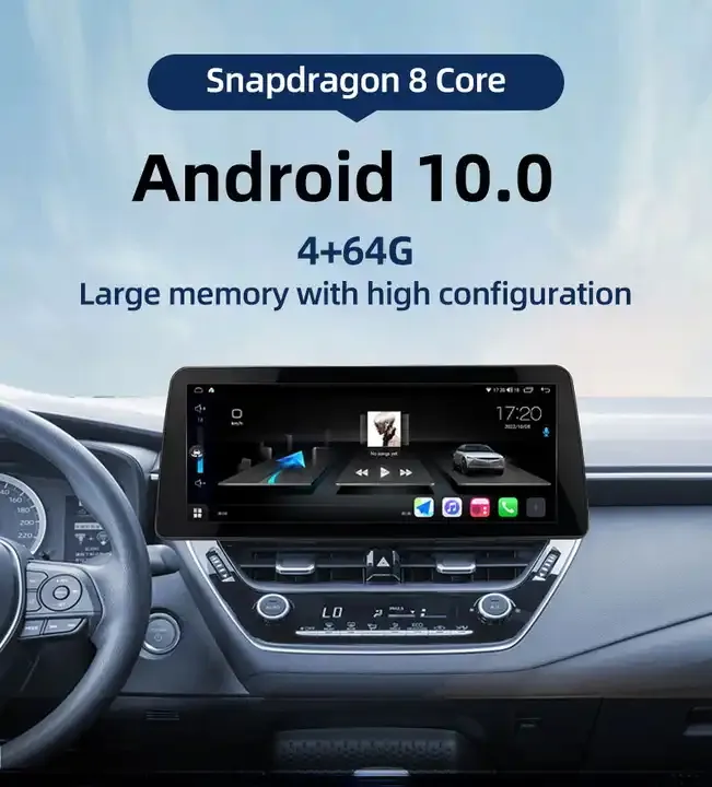 Xe 12.3inch Android Hiển thị màn hình cảm ứng xe Đài phát thanh stereo autoradio cho Apple Carplay DVD Player