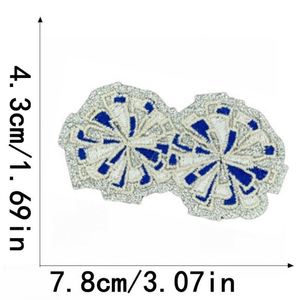 <b>Iron</b> on Embroidered Glitter Edge Macaroon Colors Christmas Fireworks Patch for Hat Hoodies Decoration - Product Image 5