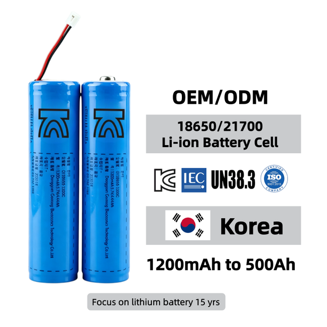 Custom Certified KC CCC IEC 18650 21700 Cylindrical Lithium-ion Battery Cell 1800mAh 2400mAh 3500mAh 3.7V 7.2V Polymer Batteries