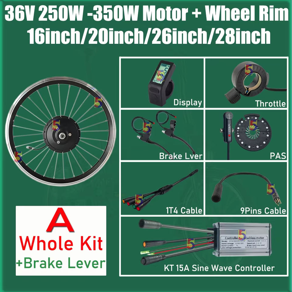 Build in Wheel Rim Motor 16inch/20inch/26inch/28inch Ebike Gear Hub ...