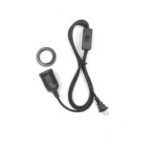 E12 E14 E26 E27 câble d'alimentation plat 303 interrupteur douille <span class=keywords><strong>ampoule</strong></span> de remplacement kit d'extension de câblage vis pour cordon de lampe à sel - Product Image 3