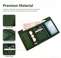 Dompet Lipat Tiga Anak Motif Dinosaurus Pixel Camo Unisex, Dompet Koin Pelajar Bordir dengan Gantungan Kunci dan Kantong Uang Resleting, Promo Hot Sale