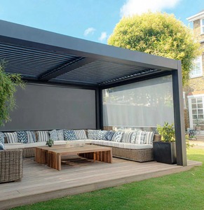 <span class=keywords><strong>Pergola</strong></span> motorisée rétractable <span class=keywords><strong>pour</strong></span> les terrasses de toits d'appartements offrant une protection solaire réglable tout au long de la journée - Product Image 3