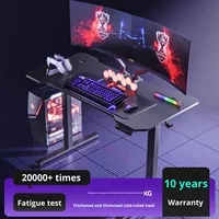 Bureau d'ordinateur de jeu réglable électrique en acier Jiahua, bureau de travail intelligent pour la maison, le bureau et l'étude, C3