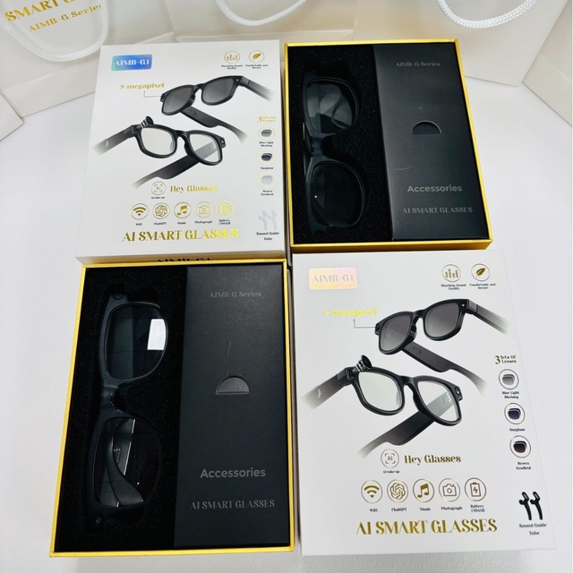 G1 Ai Smart Glasses with Stabilized Camera Take Photos Video Audio Recording Wi-Fi Transmission AI Translator Sunglasses AIMB-G1
