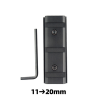 Adaptateur de conversion de base mini en aluminium usiné CNC sur mesure pour accessoires de chasse et de tir sportifs en extérieur 11 à 20 mm