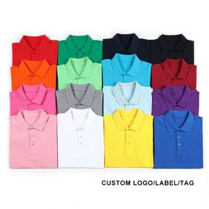 Polo en coton pour homme à manches courtes, 220g, été, broderie personnalisée du logo de l'entreprise, t-shirt en jersey - Product Image 2