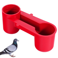 Abreuvoir en plastique pour pigeon, accessoires pour oiseaux, bouteille d'eau, abreuvoir à double bec, gobelet à eau, distributeur d'eau automatique pour perroquet