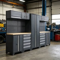 Gabinete de Herramientas Industrial Modular de Acero Laminado en Frío, Ideal para Soluciones de Almacenamiento en Talleres de Mantenimiento y Estaciones de Trabajo en Garajes