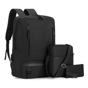 Conjunto de Mochila para Portátil 3 en 1 con Puerto de Carga USB - Mochila de Viaje Resistente al Agua con Bolsa Cruzada y Estuche - Product Image 3