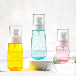 Vide Mini Mignon 60ml 80ml 100ml Bouteille De Shampooing En Plastique Emballage Rond Graisse Gel De Bain Bouteille En Plastique - Product Image 6