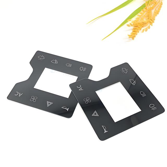 0.5mm-19mm Anti-Glare Silk Screen Printing Glass Panel Colored Printed Border Touch Screen Cover Glass