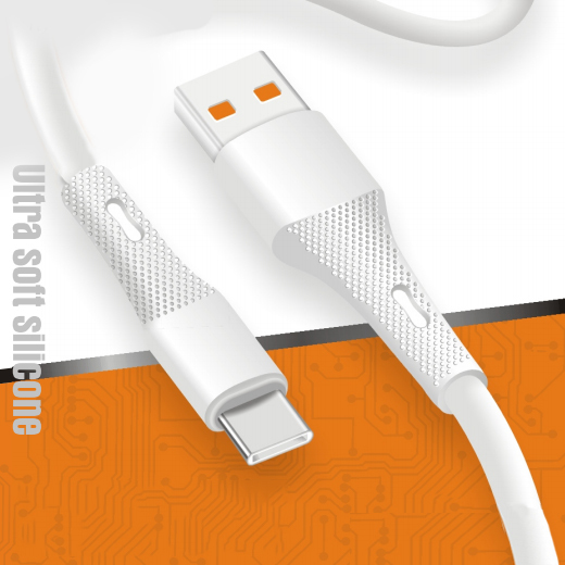 1M 3A Soft Liquid Silicone Micro Type C Usb Cable Fast Charging Usb Charger with Edible Grade Material Production
