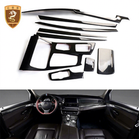 Habillage de tableau de bord intérieur en fibre de carbone pour BMW Série 5 F10 F11 2011 2012 2013 2014 2015 2016 2017 Accessoires de voiture chauds