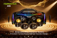 Altavoz Inalámbrico Hopestar A90 2026 de 700W de Alta Potencia, Resistente al Agua, Portátil para Exteriores, con Bajos Profundos, Sonido AI, Altavoces para Fiestas con Micrófono
