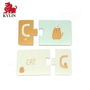 Éducatifs <span class=keywords><strong>Match</strong></span>, Il <span class=keywords><strong>Jeu</strong></span> Jouet Carton Mini Assorti Orthographe Alphabet Lettre Mot Jigsaw Puzzle pour Les Enfants - Product Image 5