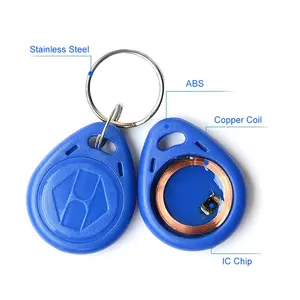 التحكم في الوصول RFID Keyfobs TK4100 للماء RFID علامة 125khz بطائق ممغنطة Keyfobs