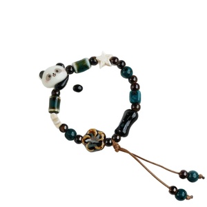 New Ceramic Children's Girl Heart Single Circle Bracelet Jewelry Cartoon Cute Weaving Travel Commemoration Stall - Product Image 5