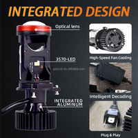 JIACHI Nuevo Kit de Bombillas LED H4 de 12V 6000K para Faros Delanteros, 200W con Ventilador Turbo, Luz Alta/Baja, Ajuste Universal para Automóvil