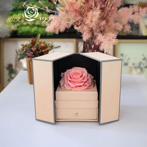 กุหลาบที่เก็บรักษาคุณภาพสูงพร้อมกล่องเครื่องประดับขายส่งตามสั่งวันวาเลนไทน์กล่องเครื่องประดับกุหลาบตลอดกาล - Product Image 3