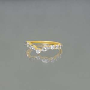 Anello <span class=keywords><strong>Tiara</strong></span> in oro vermiglio diamante 925 in argento Sterling - Product Image 4