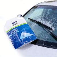 Pochette souple découpée de 3L avec poignée, imprimée sur mesure pour l'emballage de recharge de liquide nettoyant pour pare-brise et produits d'entretien automobile
